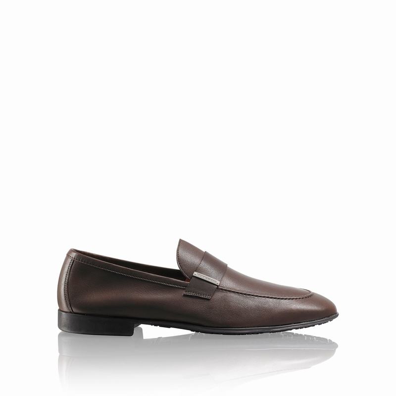 Russell & Bromley Wonder Slip-On Loafers Men's Brown [VFB6972LI]